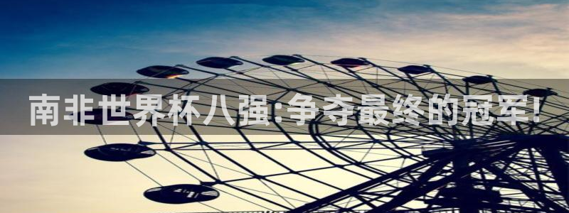世界杯对阵图2026:南非世界杯八强:争夺最终的冠军!